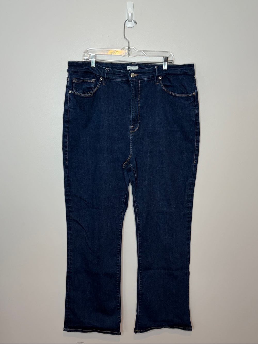 Good American Always Fits Classic Boocut Deep Blue Size 28-32 - Picture 2 of 5